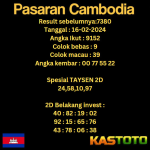 prediksi togel cambodia kastoto