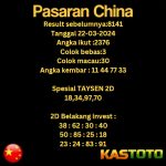 PREDIKSI TOGEL CHINA KASTOTO