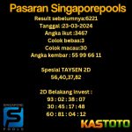 PREDIKSI TOGEL SINGAPORE KASTOTO