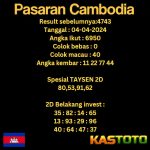 PREDIKSI TOGEL CAMBODIA KASTOTO