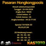 PREDIKSI TOGEL HONGKONG KASTOTO