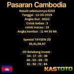 prediksi cambodia hari ini tgl 13-05-2024