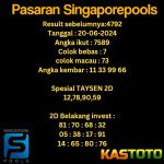 prediksi singapore tgl 20-06-2024