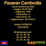 prediksi cambodia hari ini tgl 29-07-2024