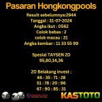 prediksi hongkong hari ini tgl 31-07-2024