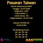 prediksi taiwan hari ini tgl 13-07-2024