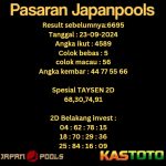 prediksi japan hari ini tgl 23-09-2024