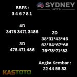 Prediksi Sydney Hari ini tgl 08-10-2024