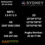 prediksi SYDNEY hari ini tgl 19-10-2024