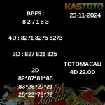 Toto macau 4d 22.00 tanggal 23-11-2024