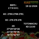 Toto macau 4d 13.00 tangggal 19-12-2024