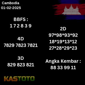 Prediksi Cambodia tanggal 01-02- 2025