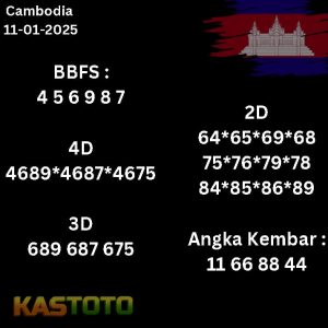 Prediksi Cambodia tanggal 11-01- 2025