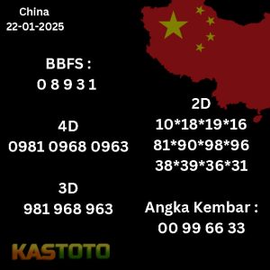 prediksi China tanggal 22-01- 2025