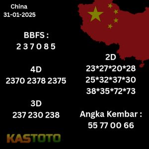 prediksi China tanggal 31-01- 2025