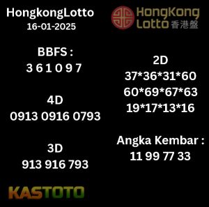 prediksi Hongkonglotto tanggal 16-01- 2025