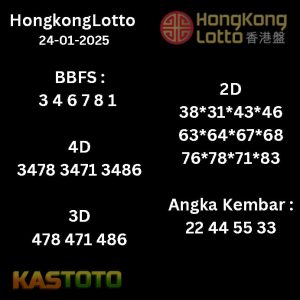 prediksi Hongkonglotto tanggal 24-01- 2025