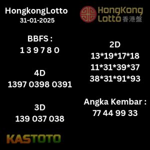 prediksi Hongkonglotto tanggal 31-01- 2025