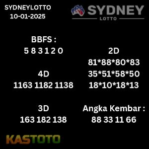 prediksi sydney hari ini