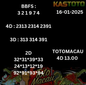 prediksi toto macau hari ini 