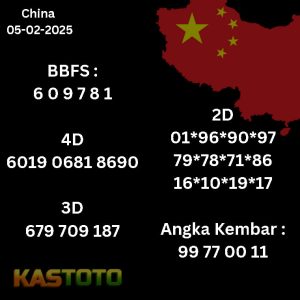 prediksi China tanggal 05-02- 2025