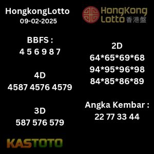 prediksi Hongkonglotto tanggal 09-02- 2025