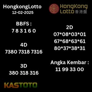 prediksi Hongkonglotto tanggal 12-02- 2025