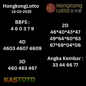 prediksi Hongkonglotto tanggal 15-02- 2025