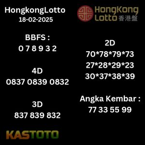 prediksi Hongkonglotto tanggal 18-02- 2025