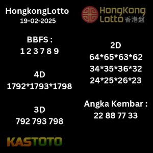 prediksi Hongkonglotto tanggal 19-02- 2025