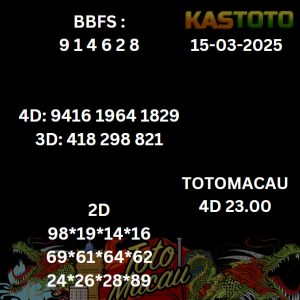 Prediksi Toto Macau 23.00 15-03-2025