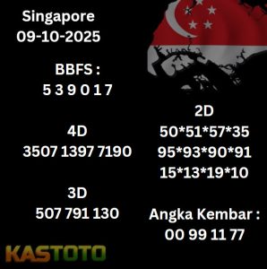 Prediksi Singapore 09 Oktober 2025