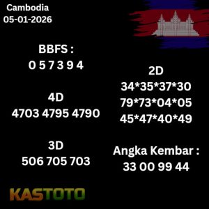 Prediksi Cambodia 05-01-2026