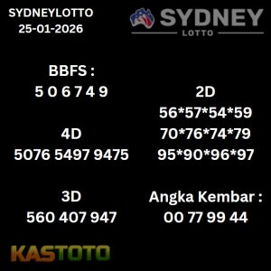 Prediksi sydney hari ini